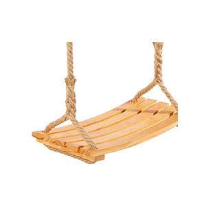 Wooden Swing Seat for Adults Children, Outdoor Wooden Swing with Adjustable Hemp Rope for Indoor and Outdoor Use, Extra Wide Seat, Tree Swing, 19 x 9.8 Inches, Load Capacity: 200 kg