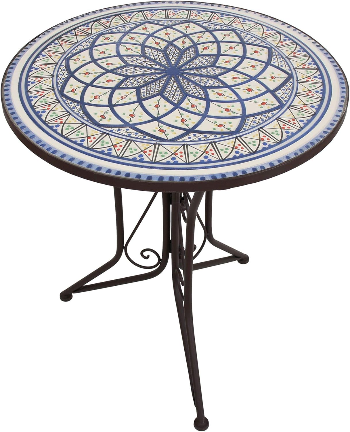 B086LH34W1 Mare Mosaic Table / Garden Table / Bistro Table Diameter 55 x 68 cm with Matching Chairs Available Separately