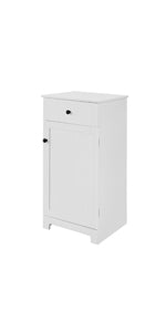 Bathroom Cabinet with Two Shelves and Doors, Chest of Drawers for Bathroom, Sideboard, Hallway Cabinet, Bathroom Furniture, White, W x H x D: 60 x 90 x 26 cm