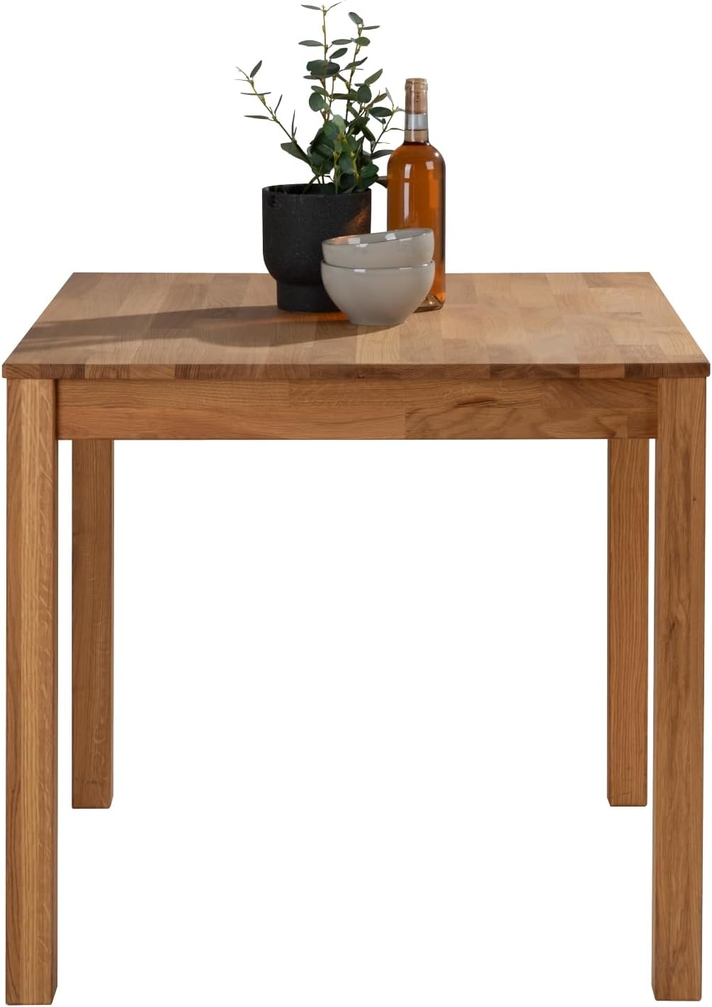 Jack Dining Table - Solid Oiled Oak - 80 x 80 cm - Finger Joint