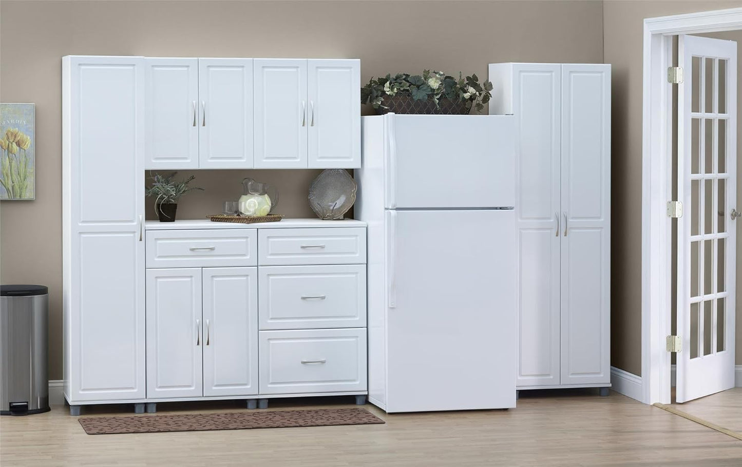 SystemBuild Evolution Kendall 24" 3 Drawer Base Cabinet - White