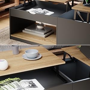 Coffee Table, Black, 110 x 54 cm