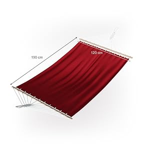 Hammock, Red, 190 x 120 cm