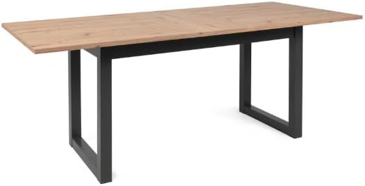 Denver 50 Artisan Oak Nb. / Black Dining Table