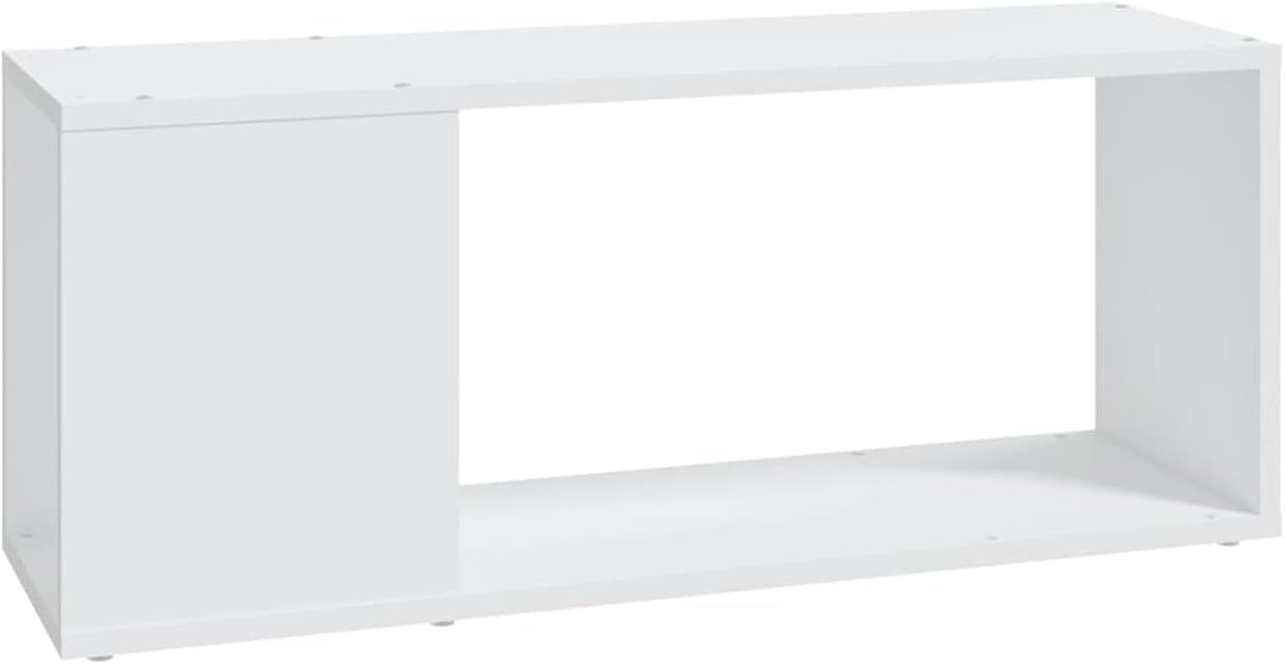 TV Cabinet, TV Stand, TV Lowboard, TV Cabinet, TV Bench, TV Table, TV Chest of Drawers, White, 80 x 24 x 32 cm, Chipboard