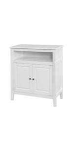 Bathroom Cabinet with Two Shelves and Doors, Chest of Drawers for Bathroom, Sideboard, Hallway Cabinet, Bathroom Furniture, White, W x H x D: 60 x 90 x 26 cm