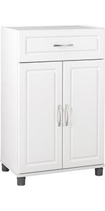 SystemBuild Evolution Kendall 24" 3 Drawer Base Cabinet - White