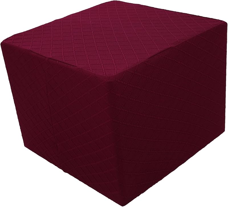 Square Stool Cover, Ottoman Protective Cover for Stool, Seat Cover, Footstool Cover, 40 x 40 - 45 x 45 cm