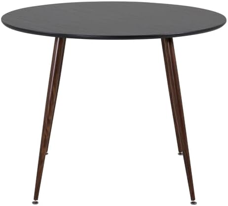 runder Esstisch schwarz Plaza - Esstisch rund ?100cm Küchentisch Dining Table Speisetisch Esszimmertische für Restaurant, Esszimmer und Küche