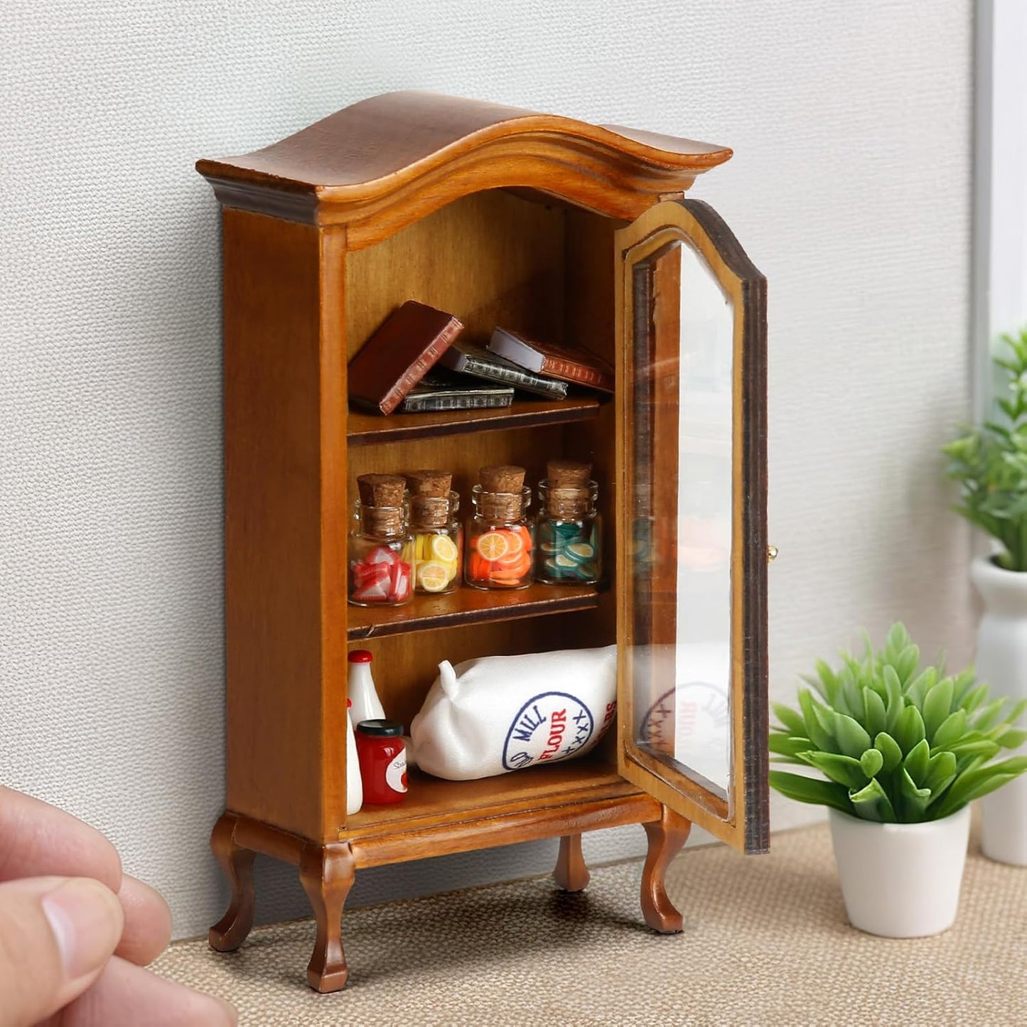 Miniature Cabinet Miniature Furniture Dollhouse Furniture Dollhouse Accessories Gnome Furniture Living Room Brown